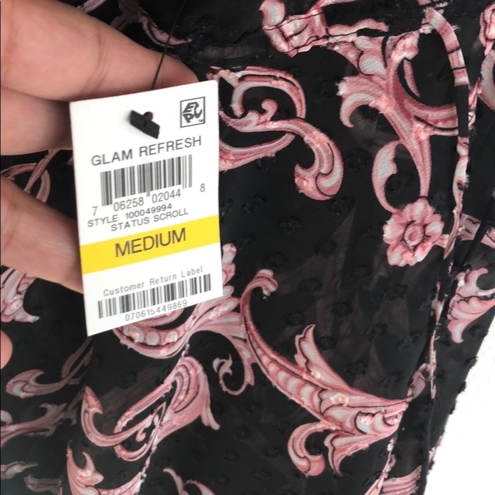 INC Sheer Blouse With Bell Sleeves - Picture 5 of 6